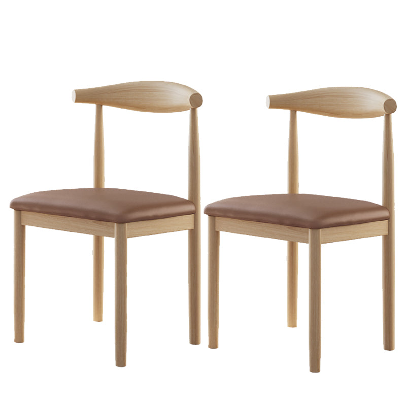 Contemporary Home Dining Chair Open Back Upholstered Dining Chair