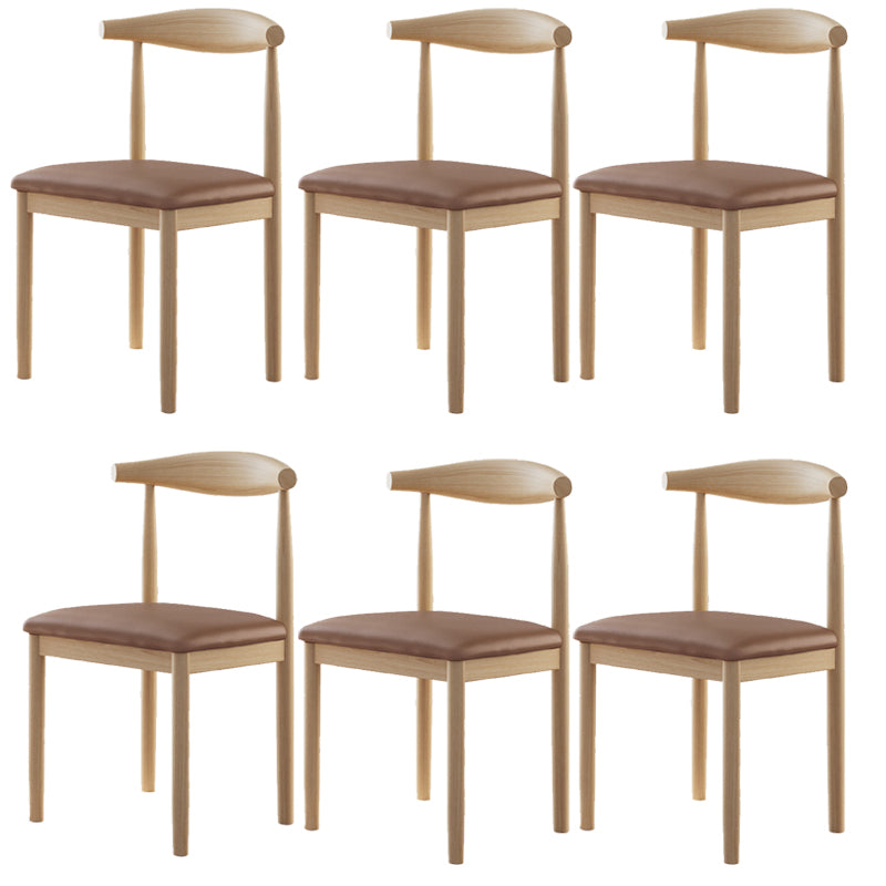 Contemporary Home Dining Chair Open Back Upholstered Dining Chair