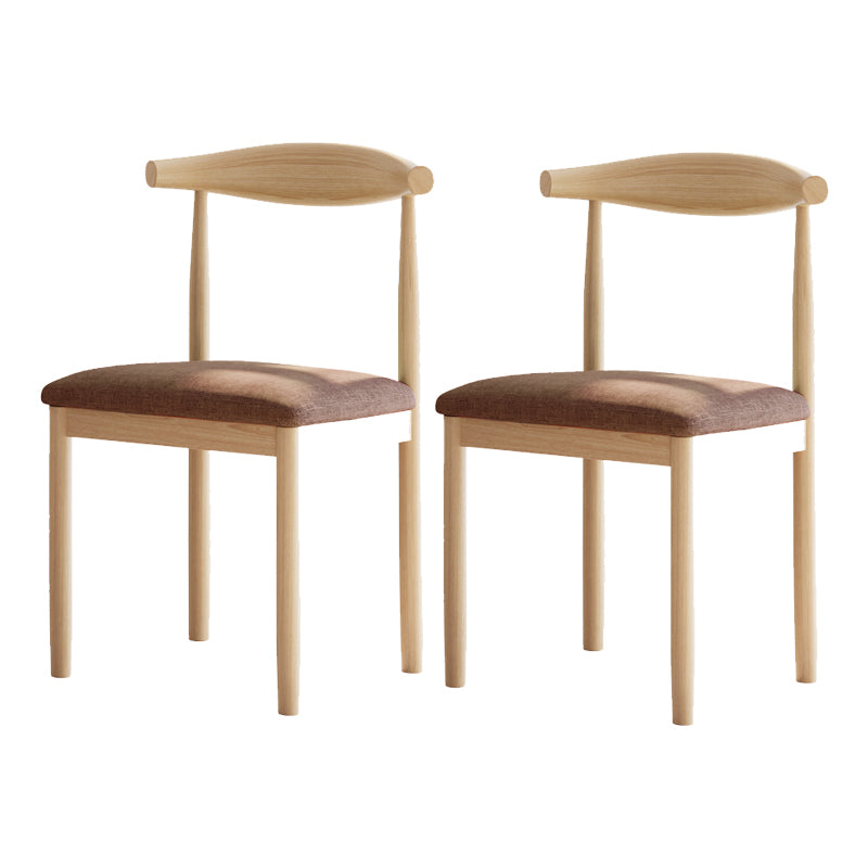 Contemporary Home Dining Chair Open Back Upholstered Dining Chair