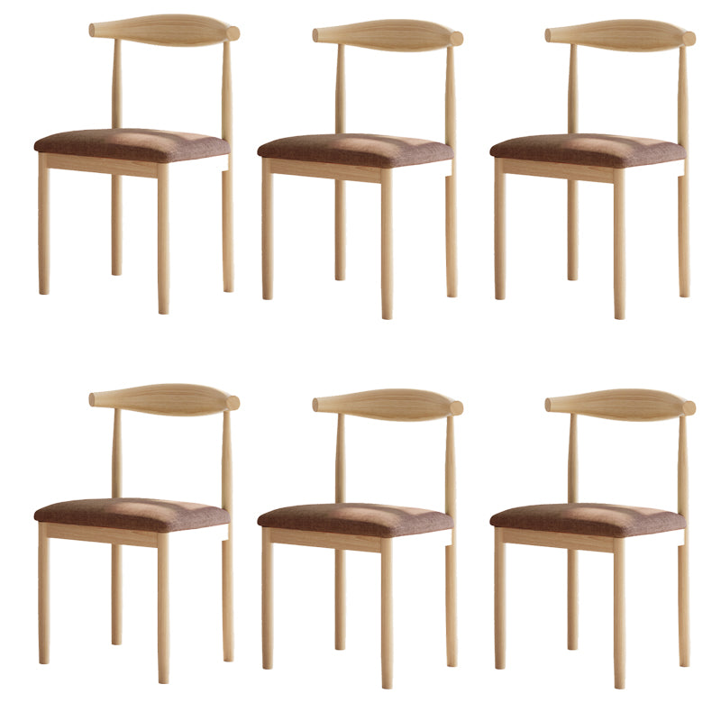Contemporary Home Dining Chair Open Back Upholstered Dining Chair
