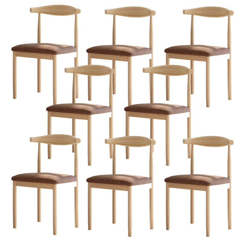 Contemporary Home Dining Chair Open Back Upholstered Dining Chair