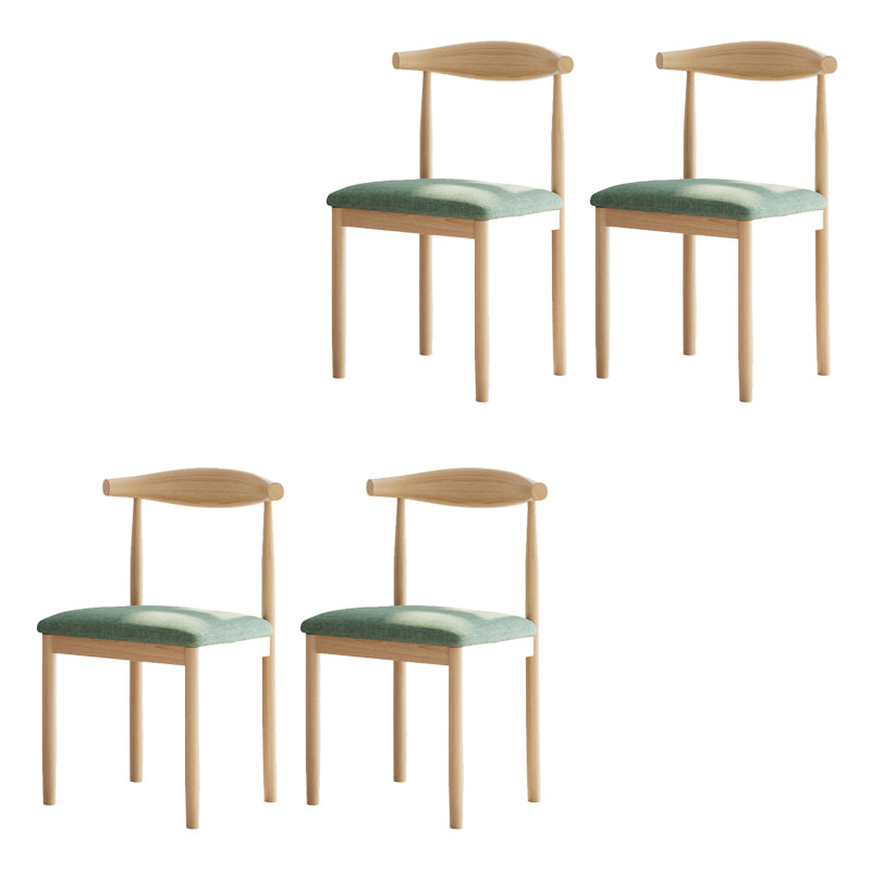 Contemporary Home Dining Chair Open Back Upholstered Dining Chair