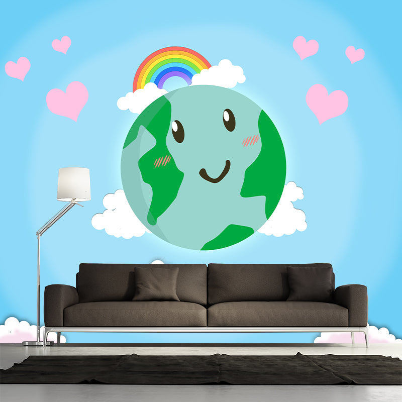 Environmental Illustration Mural Wallpaper Cartoon Earth Indoor Mural