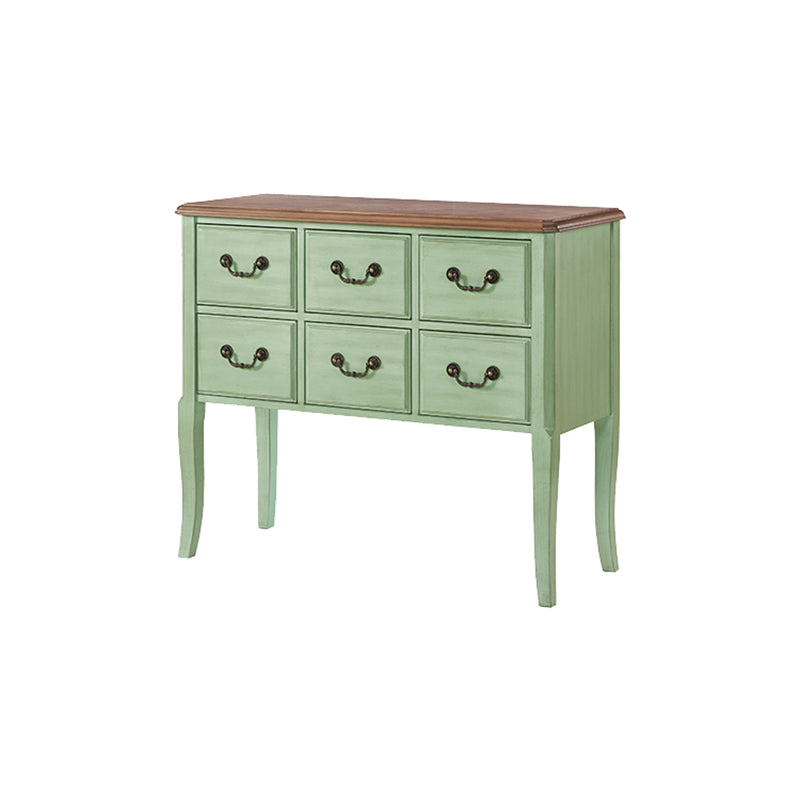 French Country Storage Chest with 6 Soft-Close Drawers for Home