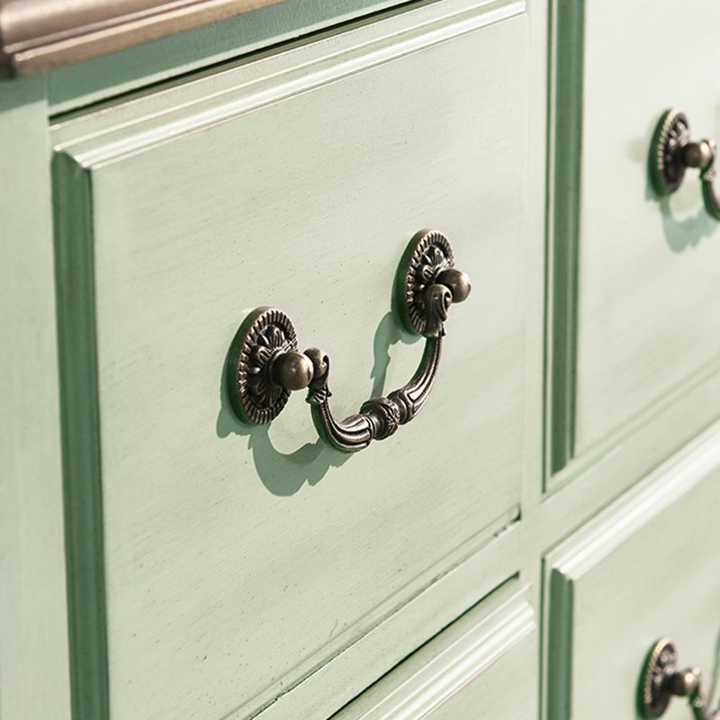 French Country Storage Chest with 6 Soft-Close Drawers for Home