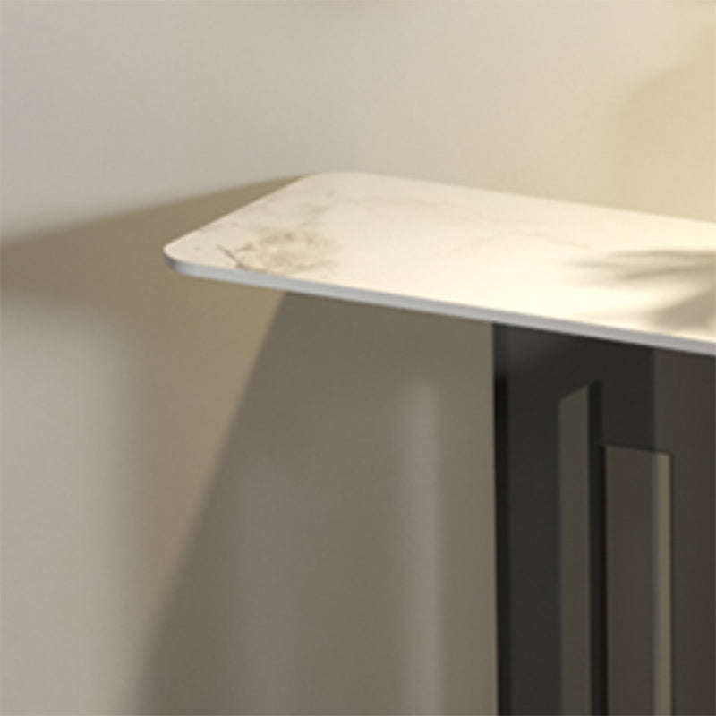 Modern Rectangle Console Accent Table with Acrylic Bracket for Hall