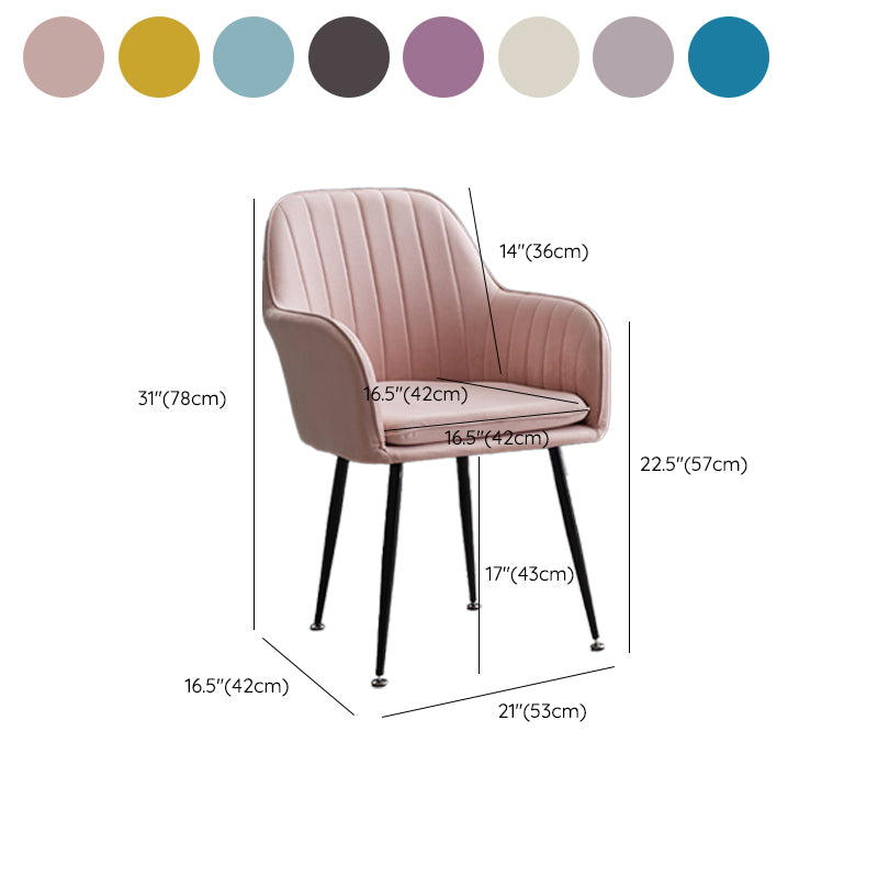 Armless Desk Chair No Distressing Ergonomic Modern Office Chair