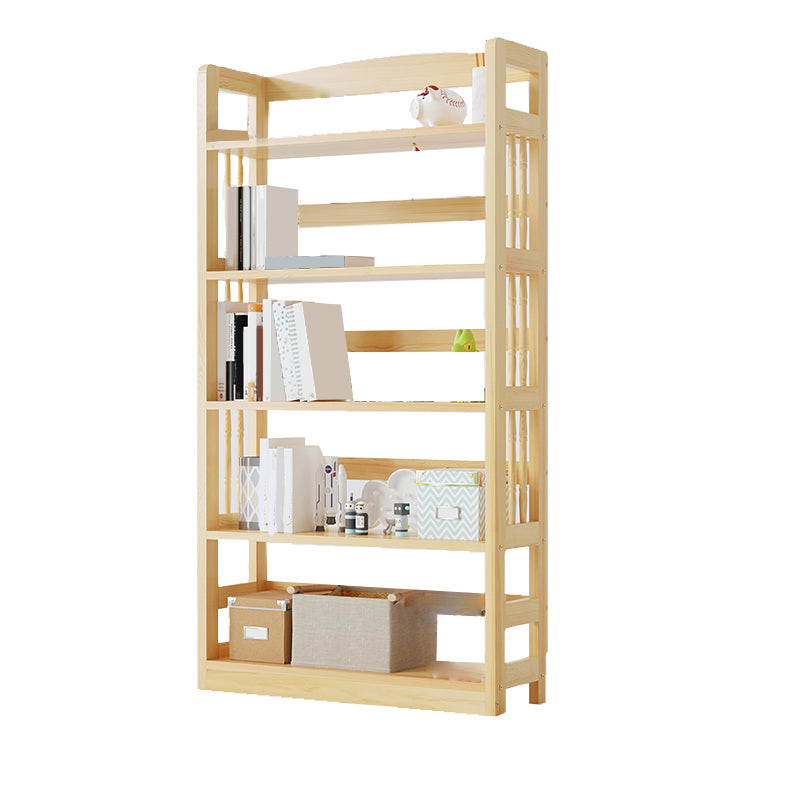 Scandinavian Open Shelf Bookcase Shelves Included for Home Office