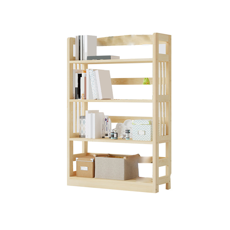Scandinavian Open Shelf Bookcase Shelves Included for Home Office