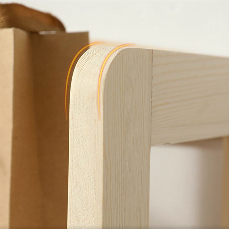 Scandinavian Open Shelf Bookcase Shelves Included for Home Office