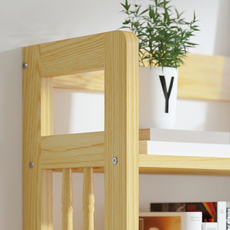 Scandinavian Open Shelf Bookcase Shelves Included for Home Office