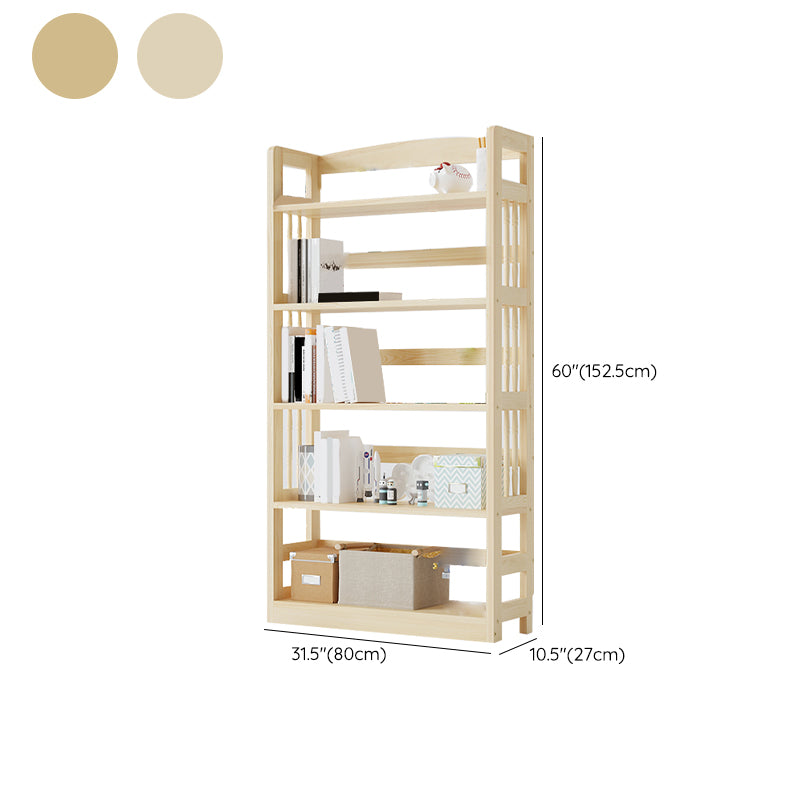 Scandinavian Open Shelf Bookcase Shelves Included for Home Office