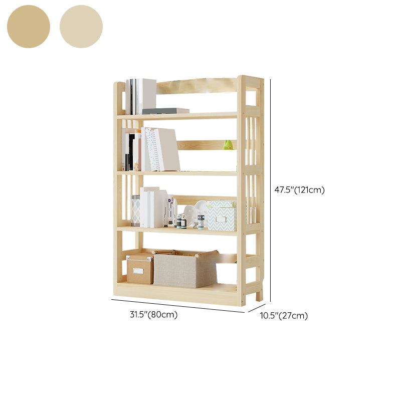 Scandinavian Open Shelf Bookcase Shelves Included for Home Office