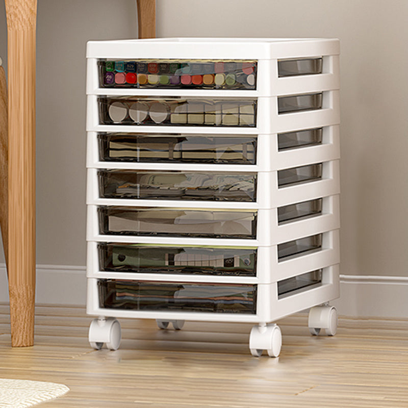 Transparent Filing Cabinet Modern Plastic Drawers File Cabinet