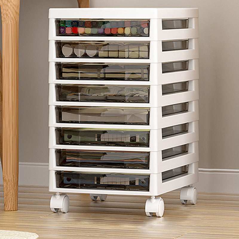 Transparent Filing Cabinet Modern Plastic Drawers File Cabinet