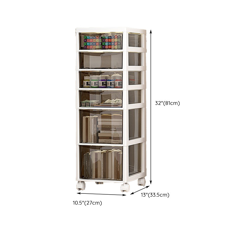 Transparent Filing Cabinet Modern Plastic Drawers File Cabinet