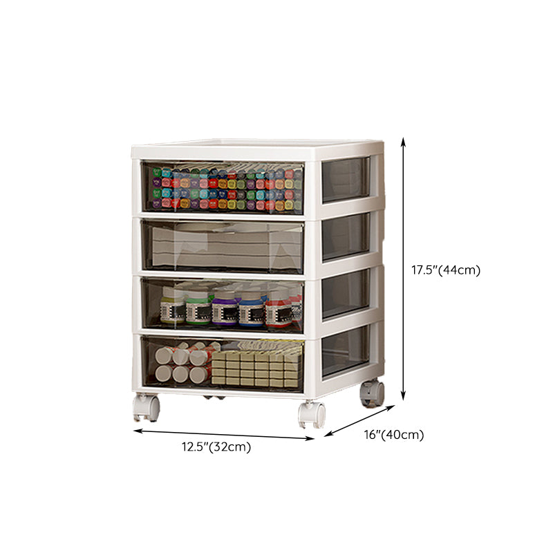 Transparent Filing Cabinet Modern Plastic Drawers File Cabinet