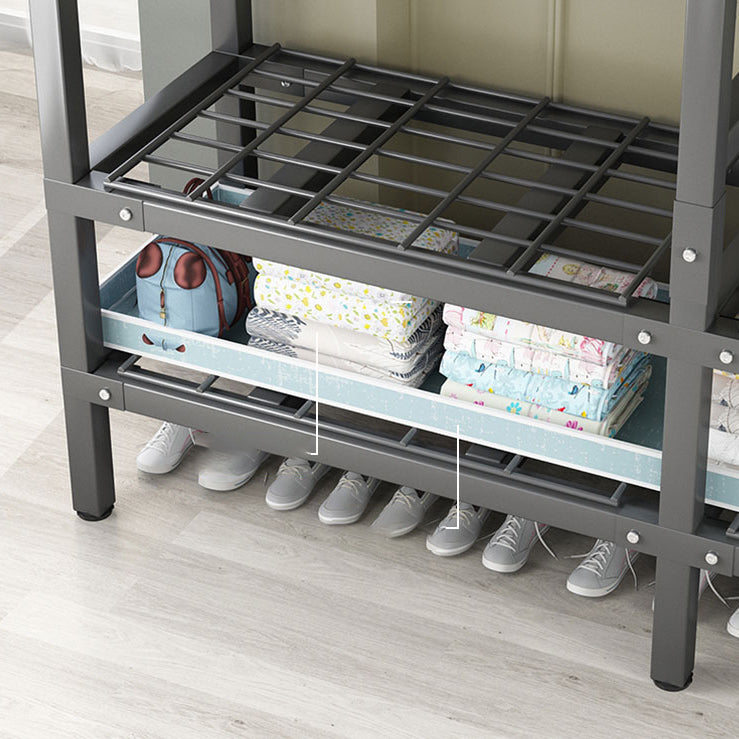 Foldable Metal Frame Wardrobe Wardrobe Freestanding Wardrobe with Garment Rod