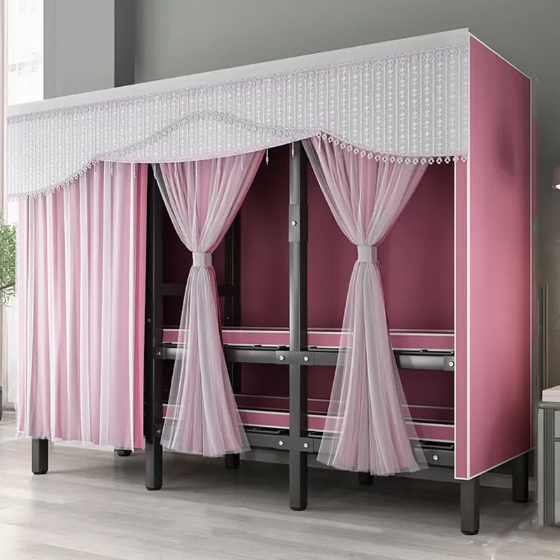 Foldable Metal Frame Wardrobe Wardrobe Freestanding Wardrobe with Garment Rod