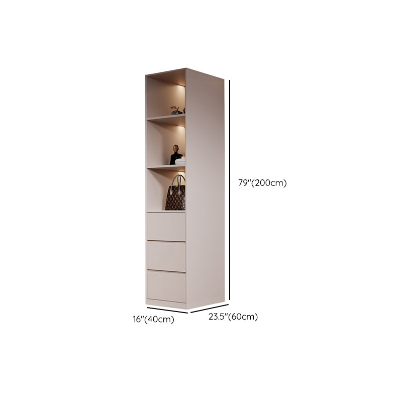Sliding Wardrobe Armoire with Shelves Contemporary Wardrobe Cabinet