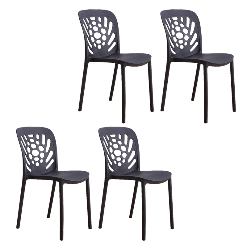 Modern Style Side Chair Plastic Stackable Dining Chair for Dining Room