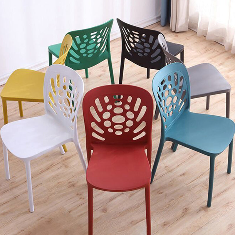 Modern Style Side Chair Plastic Stackable Dining Chair for Dining Room