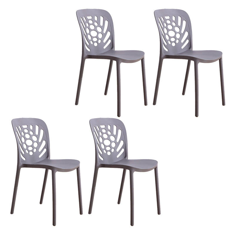 Modern Style Side Chair Plastic Stackable Dining Chair for Dining Room