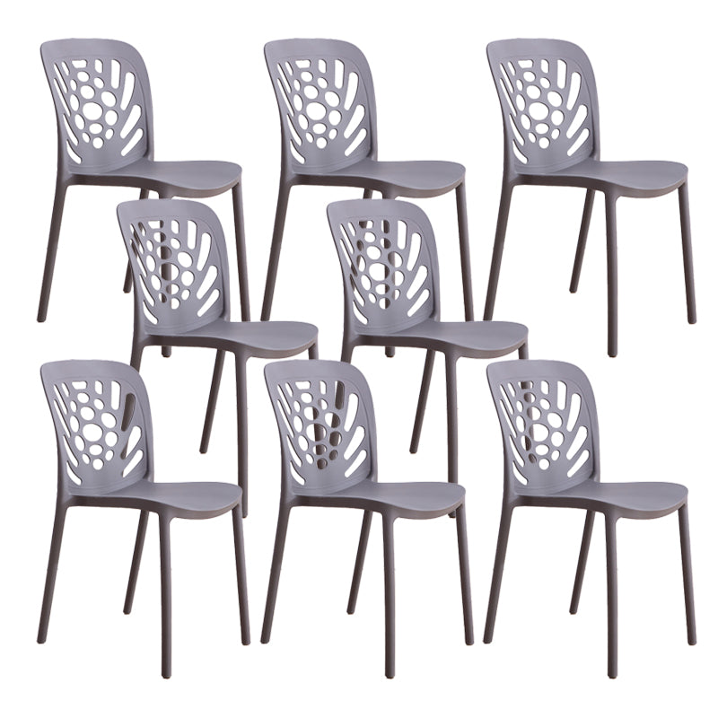 Modern Style Side Chair Plastic Stackable Dining Chair for Dining Room