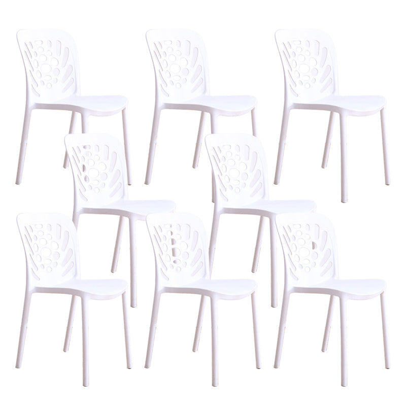 Modern Style Side Chair Plastic Stackable Dining Chair for Dining Room