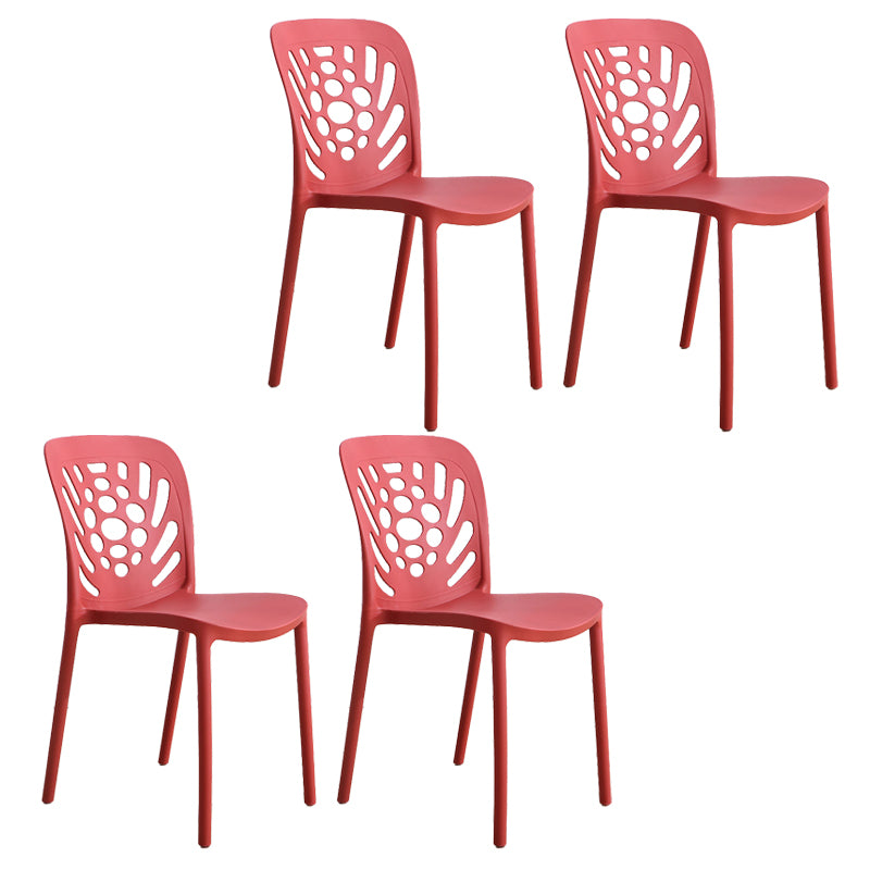 Modern Style Side Chair Plastic Stackable Dining Chair for Dining Room