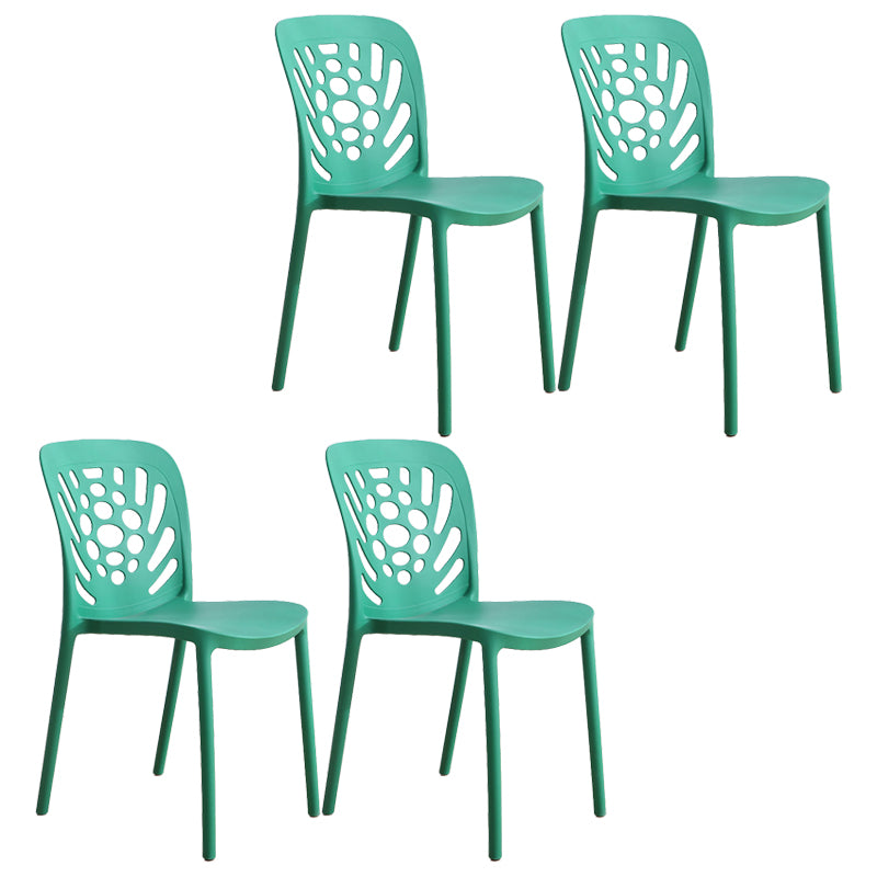 Modern Style Side Chair Plastic Stackable Dining Chair for Dining Room