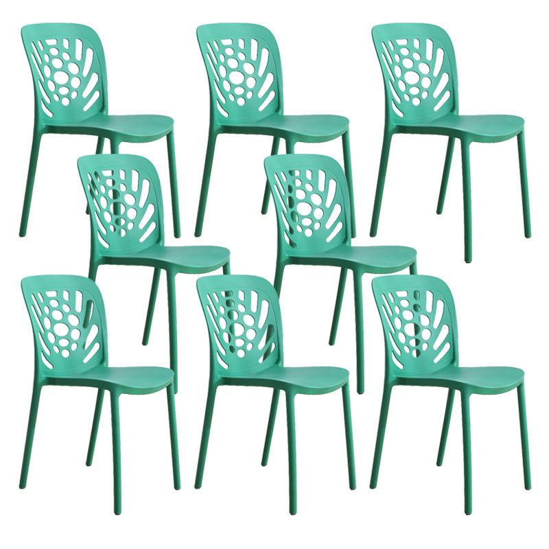 Modern Style Side Chair Plastic Stackable Dining Chair for Dining Room