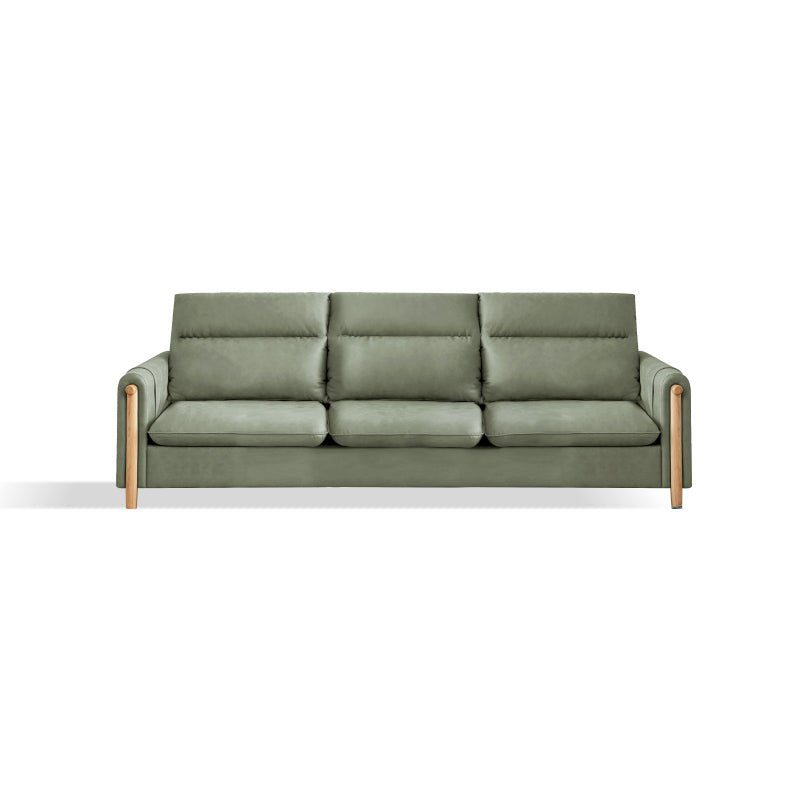Storage Contemporary Sofa with Square Arm and Sewn Pillow Back