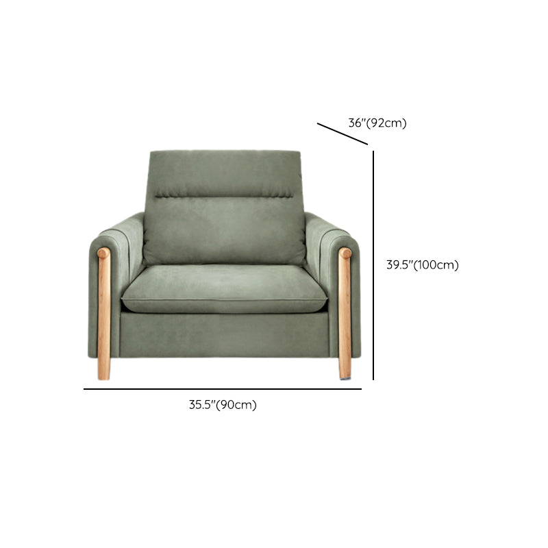 Storage Contemporary Sofa with Square Arm and Sewn Pillow Back