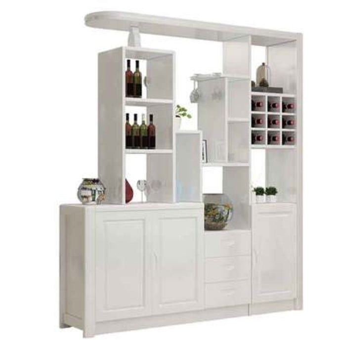 Solid Wood Modern 3-drawer Accent Cabinet with Doors and Shelves