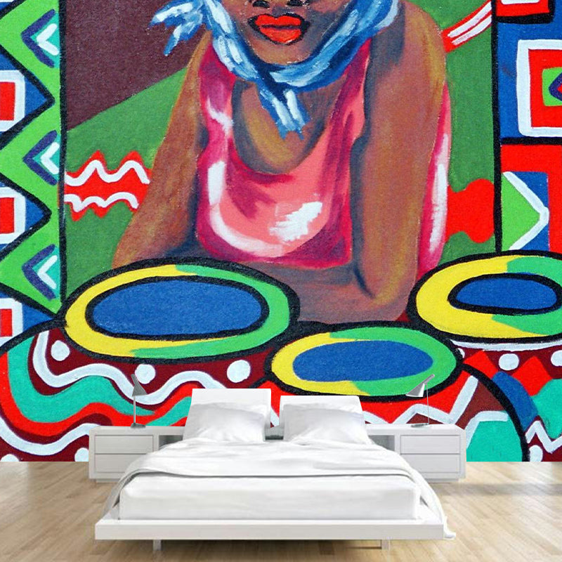 Illustration Pattern Mildew Wall Mural Horizontalt Portrait for Living Room