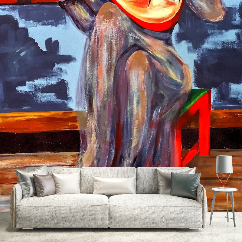 Illustration Pattern Mildew Wall Mural Horizontalt Portrait for Living Room