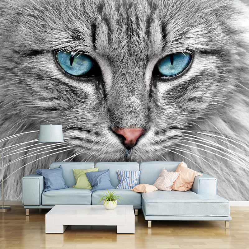 Animal Photography Pattern Mildew Wall Mural Horizontalt for Living Room