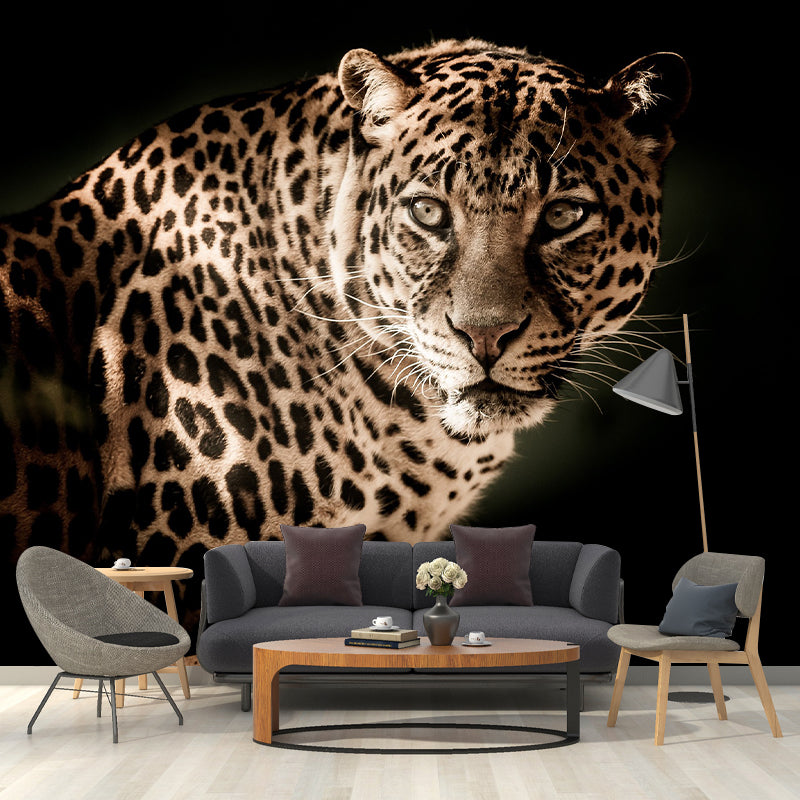 Animal Photography Pattern Mildew Wall Mural Horizontalt for Living Room