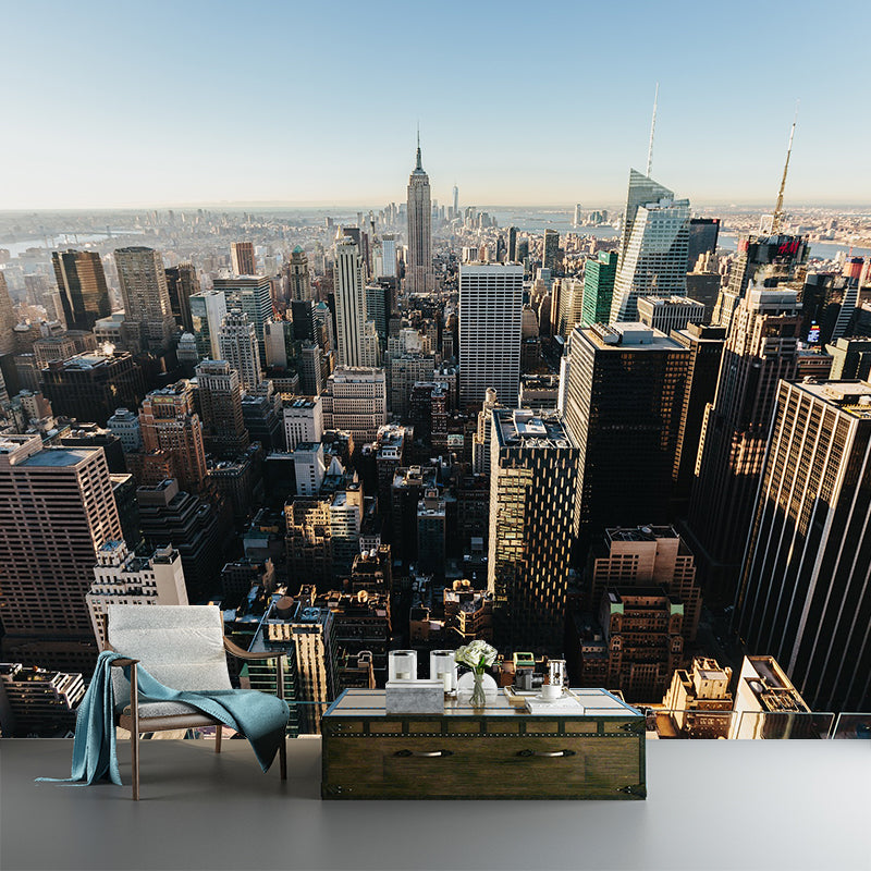 Cityscapes Photography Mildew Wall Mural Horizontalt for Living Room