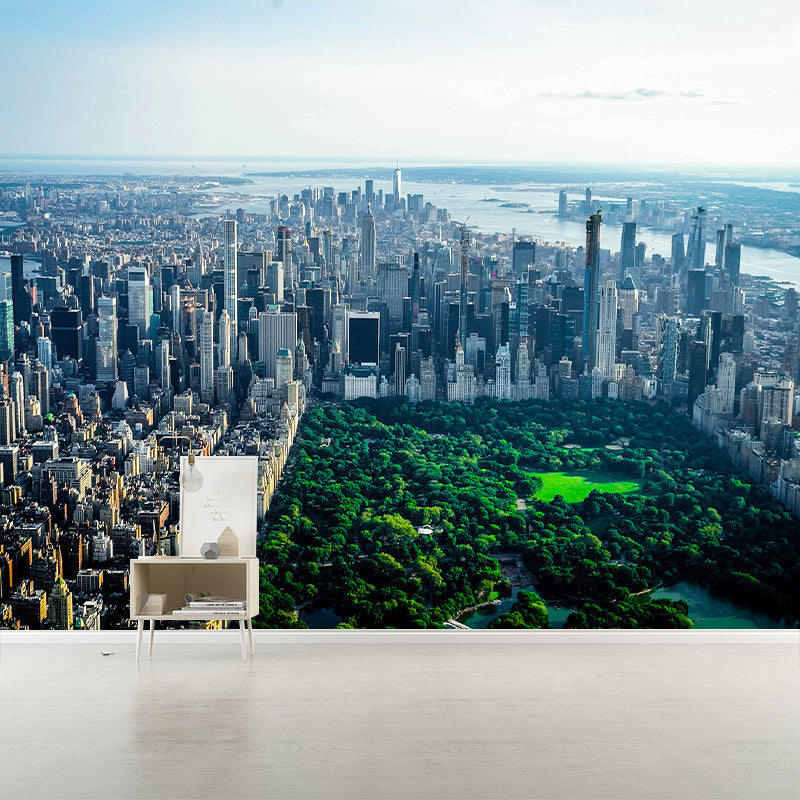 Cityscapes Photography Mildew Wall Mural Horizontalt for Living Room