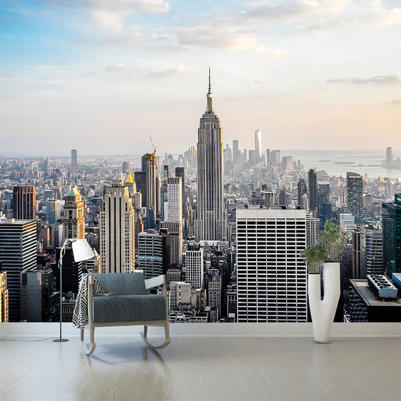 Cityscapes Photography Mildew Wall Mural Horizontalt for Living Room