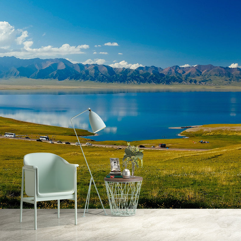 Photography Pattern Mildew Wall Mural  Lake Horizontalt for Living Room