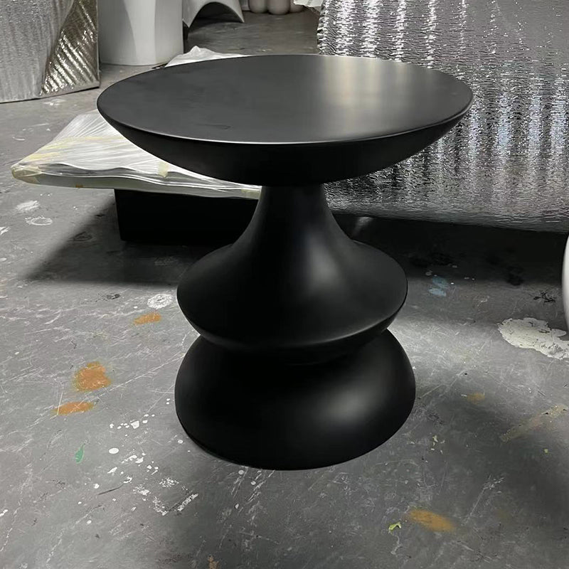 No Distressing Plastic Pedestal Modern 1 Round Coffee Table for Bedroom