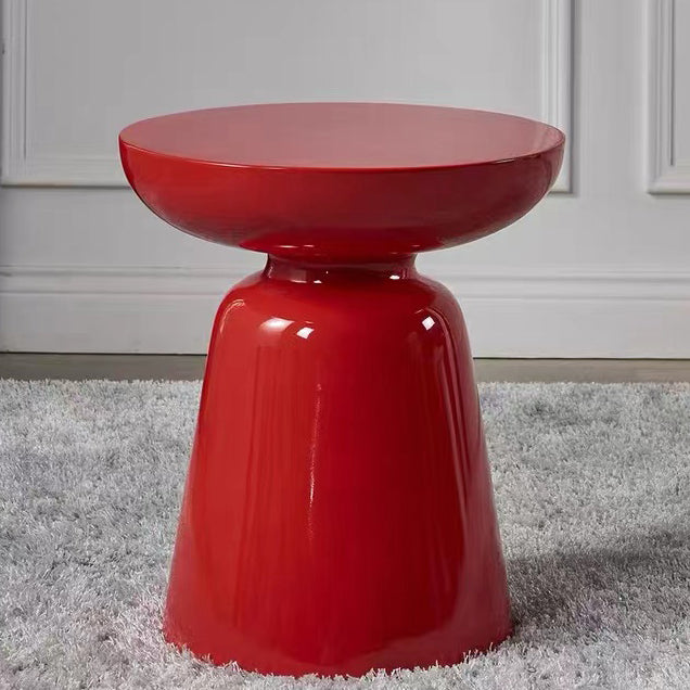 No Distressing Plastic Pedestal Modern 1 Round Coffee Table for Bedroom