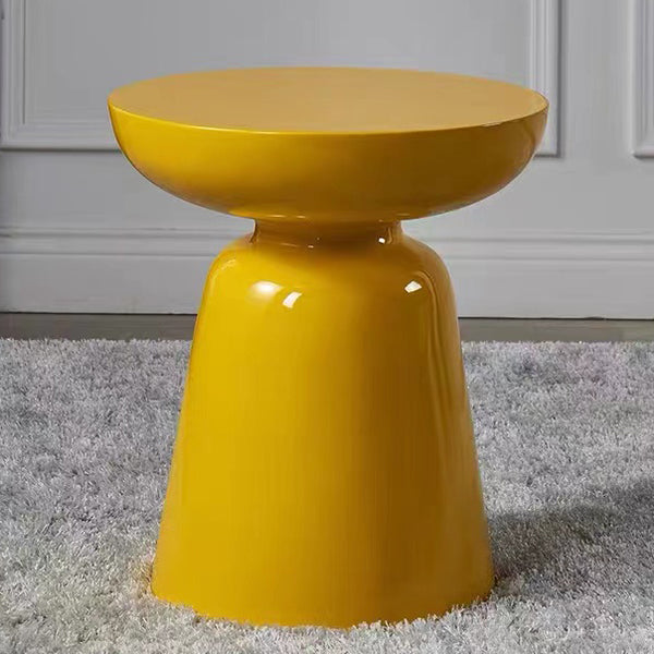 No Distressing Plastic Pedestal Modern 1 Round Coffee Table for Bedroom