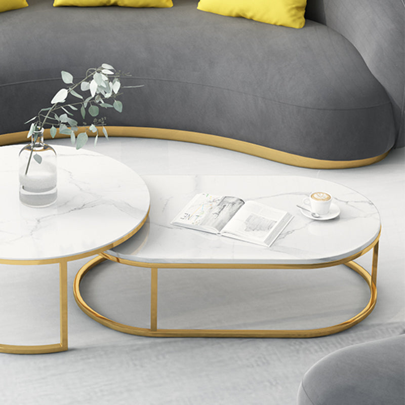 Contemporary Solid Color Sloped Arm Curved Sofa for Living Room