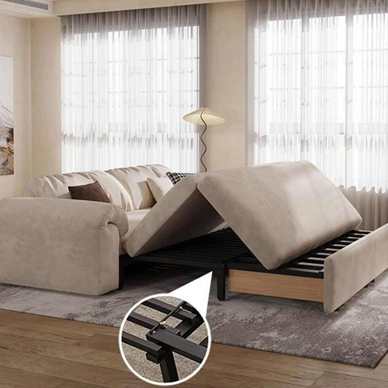 Contemporary 31.5" W Futon Sofa Bed Upholstered Sleeper Sofa
