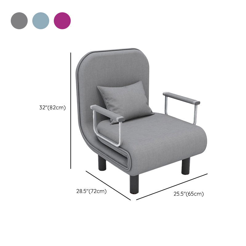 Removable Cushions Sleeper Sofa Contemporary Square Arms Sofa Bed