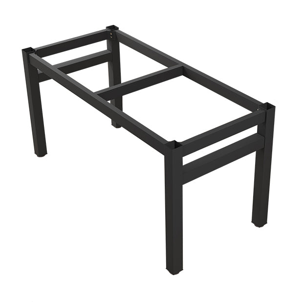 Modern Rectangular Dining Table Wooden Tabletop for Living Room